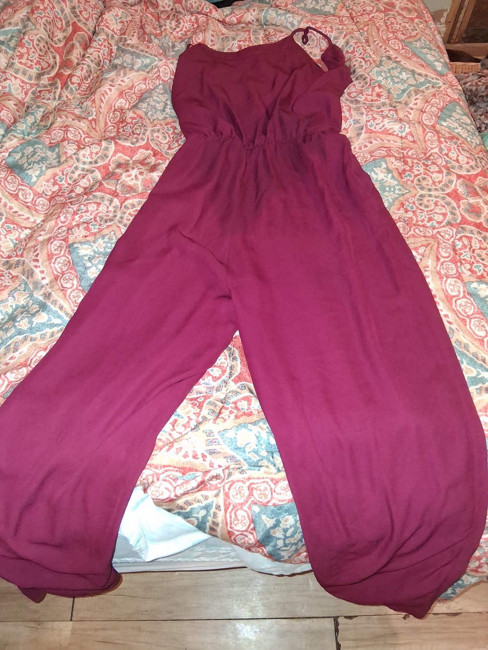 Women’s Sleeveless One-Shoulder Jumpsuit in Plum